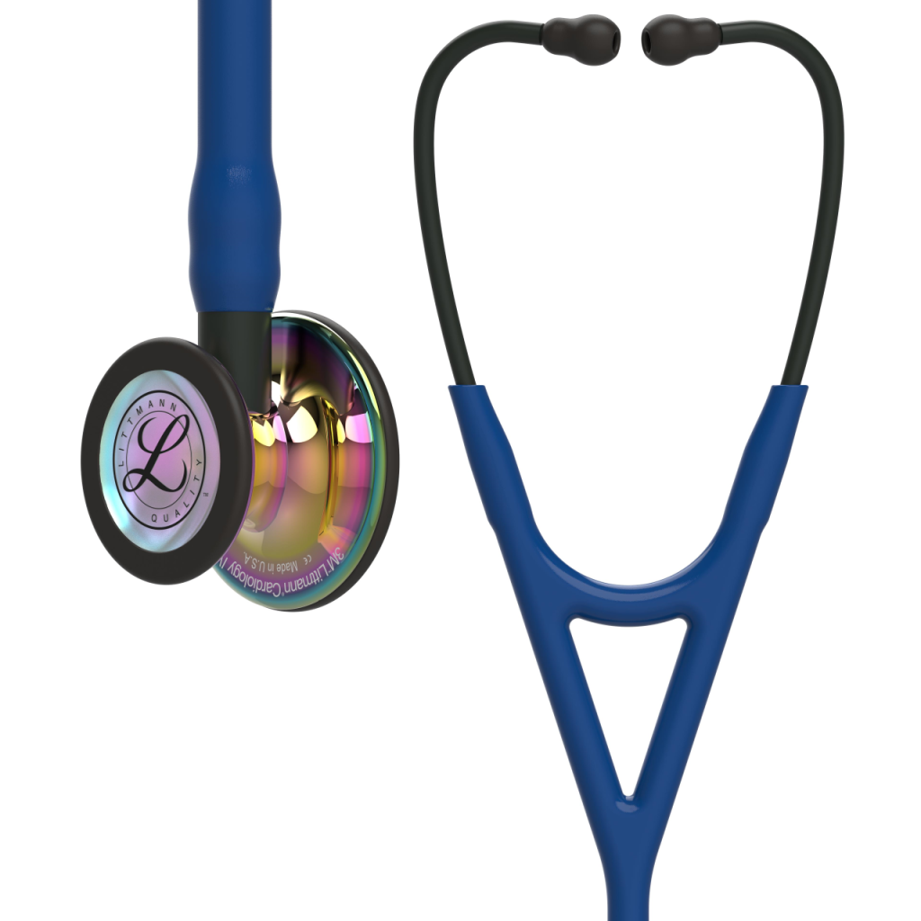 Stetoscop Littmann Cardiology IV Bleumarin capsula curcubeu finisaj oglinda 6242