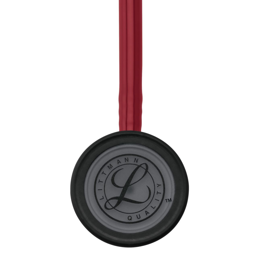 Stetoscop 3M Littmann Classic III Rosu burgundy cu capsula neagra 5868 - capsula vedere frontala