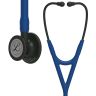 Pachet cardio - Stetoscop Littmann Cardiology IV Bleumarin capsula neagra 6168 + Borseta stetoscop Cardio Neagra